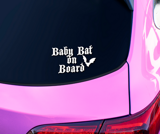 Baby Bat on Board Vinyl Decal