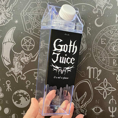 Goth Juice Carton Bottle