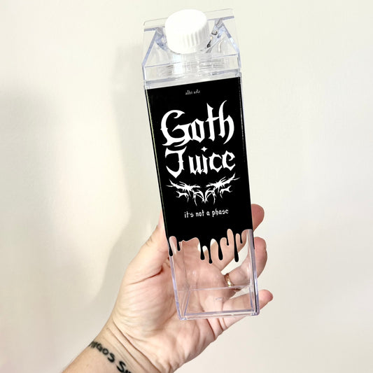 Goth Juice Carton Bottle