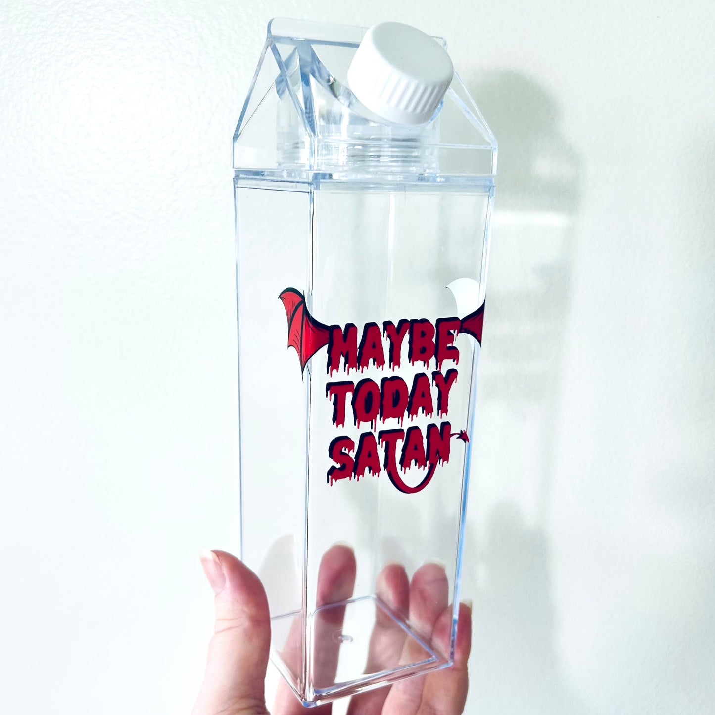 Maybe Today Satan Drink Bottle