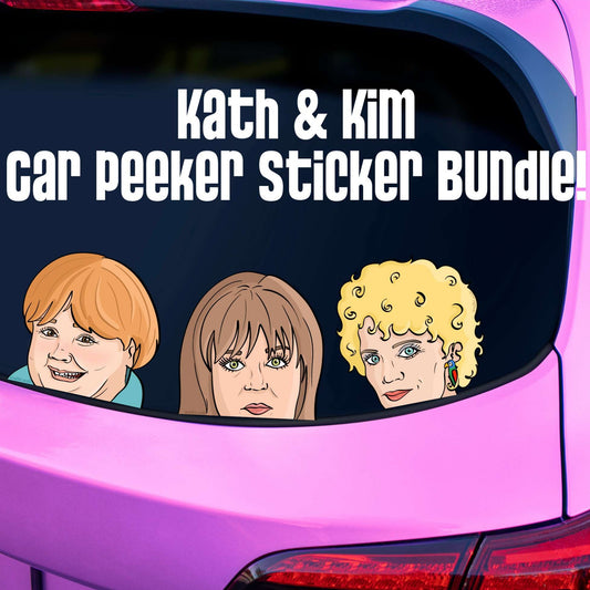 Kath and Kim Bundle of 3 Stickers