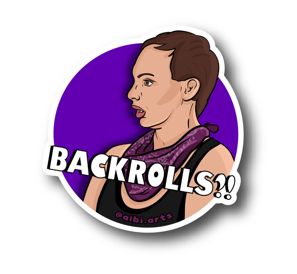 Backrolls || Sticker