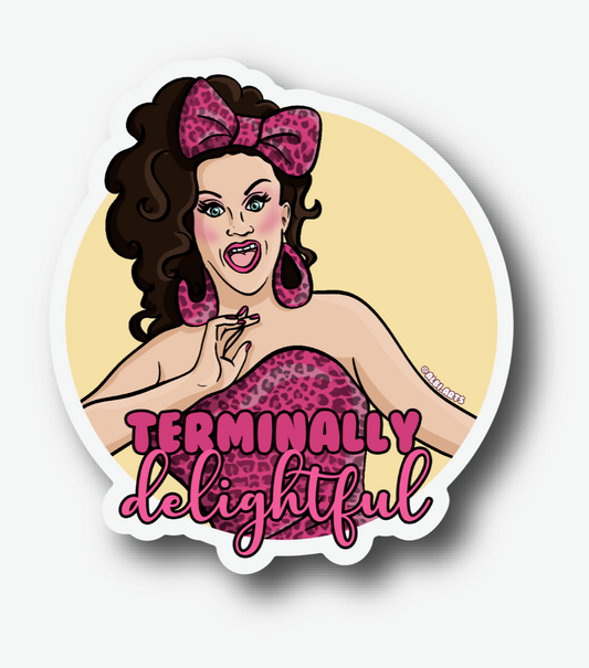 Terminally Delightful || Sticker