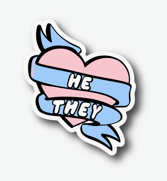He/They Pronoun || Sticker