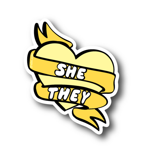 She/They Pronouns || Sticker