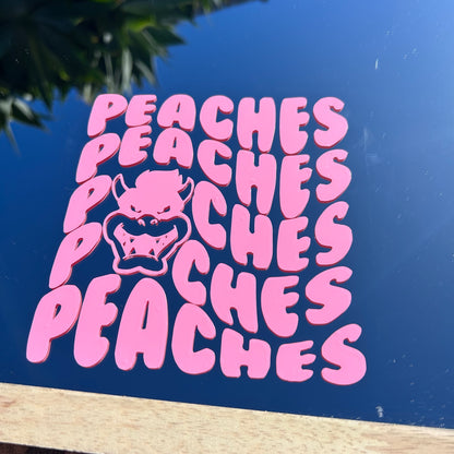 Peaches Vinyl Decal